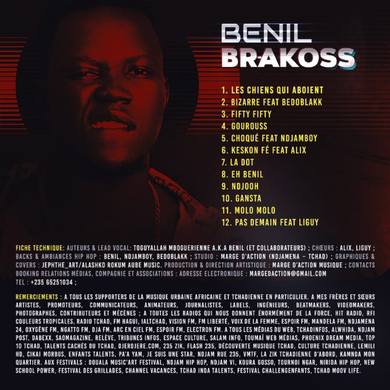 A découvrir: l’album « Brakoss » de l’artiste Benil du label Marge d’Action